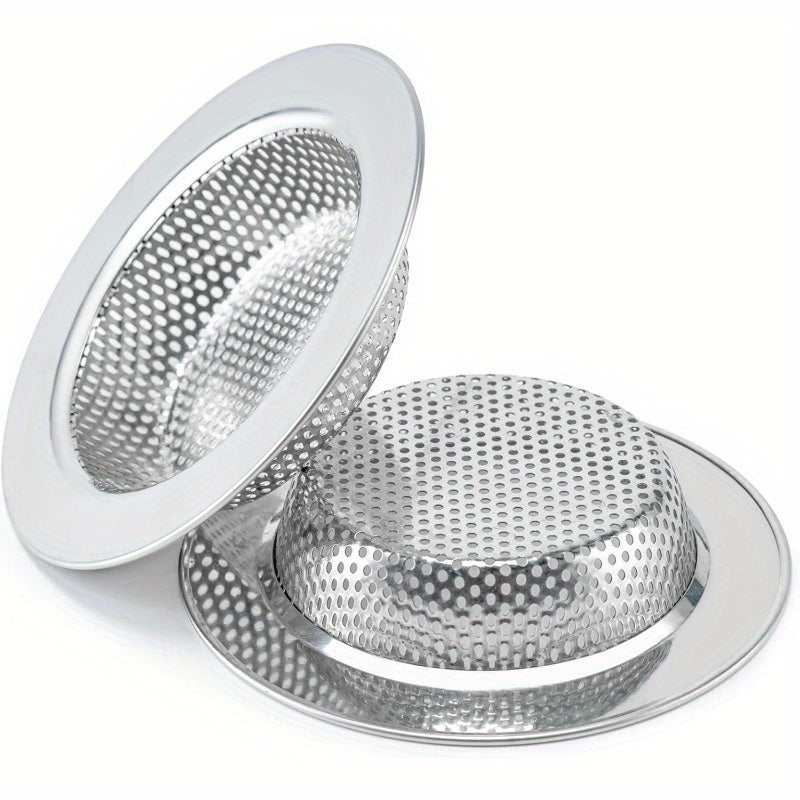 2 Pcs Sink Strainer for Most Kitchen Sink Drain Basket, Upgraded Double-Layer Safe Design Kitchen Sink Strainer (Outer Diameter 4.3 Inch)