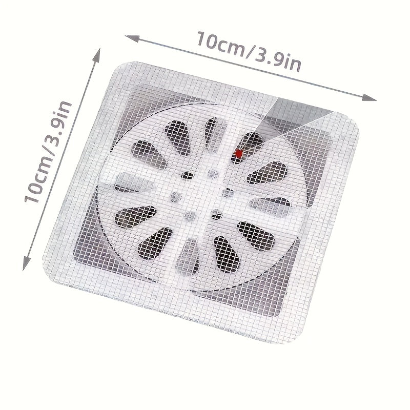 18-Pack Bathroom Hair Filter Net Toilet Drain Filter Kitchen Anti-Clogging Anti-Insect Self-Adhesive Floor Drain Sticker