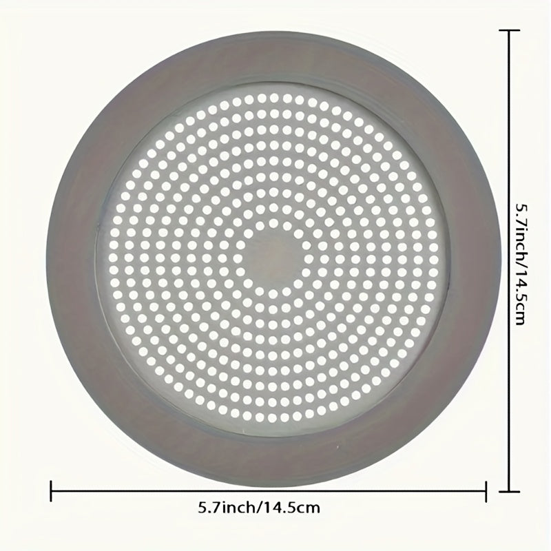 1pc 304 Stainless Steel & Shower Drain Cover with Hair Catcher - Circular Floor Drain Filter for Bathtub, Sink, Bathroom, Kitchen - Rust-, Easy-Clean Multi-Purpose Drain Protector, Clog Prevention | Polished Finish | Mesh Top, Drain Hair Catcher