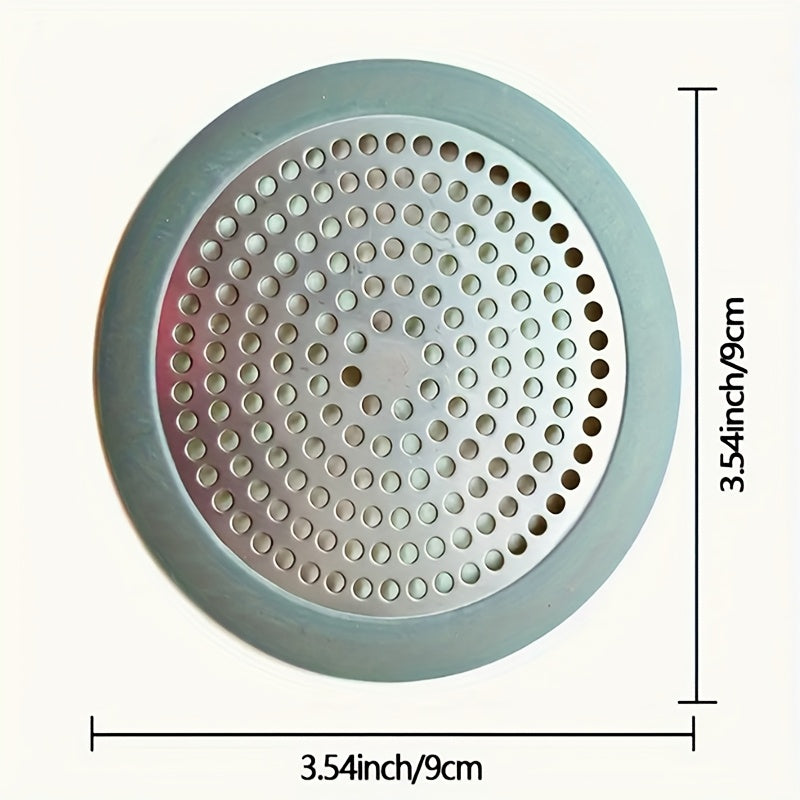 1pc 304 Stainless Steel & Shower Drain Cover with Hair Catcher - Circular Floor Drain Filter for Bathtub, Sink, Bathroom, Kitchen - Rust-, Easy-Clean Multi-Purpose Drain Protector, Clog Prevention | Polished Finish | Mesh Top, Drain Hair Catcher
