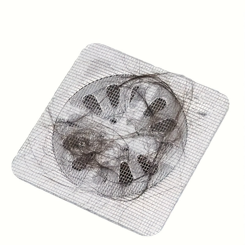 18-Pack Bathroom Hair Filter Net Toilet Drain Filter Kitchen Anti-Clogging Anti-Insect Self-Adhesive Floor Drain Sticker